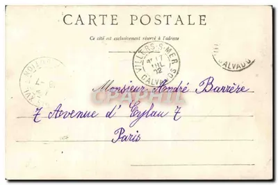 Villers-sur-Mer — Bains et Plage — Phot. Postel — Achterkant