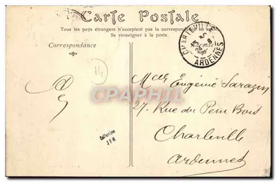 Entrada de Villerville — Estrada de Honfleur-Trouville — ND Plot — Verso