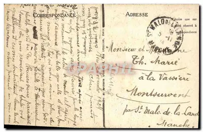 Vire — Brama zegarowa — Sklepy R. Tanguy, Vire — nr 10 — Rewers