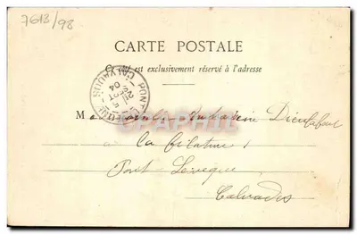 Vire - A Porta da Hora — Coleção Germain fils alné, St-Malo - Gluche Lederc — Verso