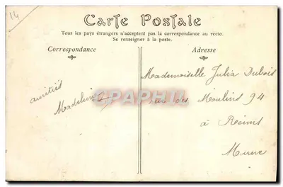 Vire — Jardín del Hotel de Ville, Estatua de Matignon — Reverso