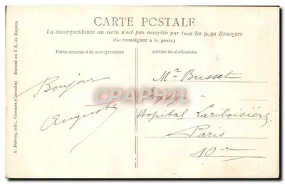 Mulher em traje normando — Falaise (1840) — Dérory & Cie, Bayeux — Verso