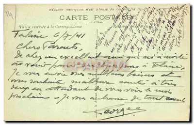 Falaise — El gran donjon cuadrado — editor desconocido, n° 48 — Reverso