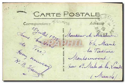 Vire — Les Vaux, la Vallée de Canvié — Magusins R. Tanguy, Vire — Verso
