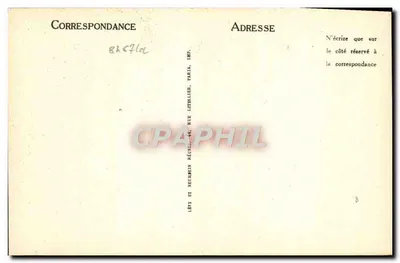 Falaise — O Castelo (Lado Norte) — ND — Verso