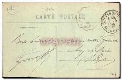 Falaise — O Castelo (Lado Oeste) — Editor desconhecido, n° 57 — Verso