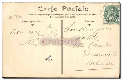 Falaise — A Rue des Cordeliers — NB Fot. 82 — Verso