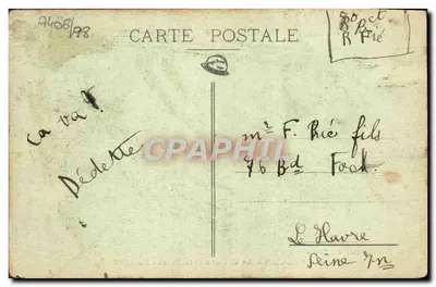 FALAISE — O Castelo e a Brecha Henri IV — C. Jeanne, editora fotográfica, Falaise — Verso