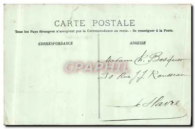 Panorama van Palaise — La Brèche au Diable — uitgever onbekend, serie-nummer niet zichtbaar — Achterkant