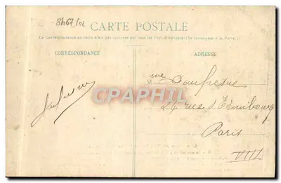 Los Gars de Falaise y sus linternas — Colección P. Bumet, fotógrafo-editor, Vincennes (Orne) — N° 4392 — Reverso