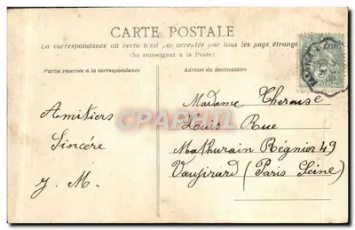 O Homem da Lanterna — Lenda da Lanterna — C. Jeanne, editor-fotografia, Falaise, n°19 — Verso