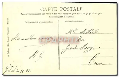 Falaise (1840) — Authentiek stadsdragt — Collectie D. Louyrau, A.D. n° 320 — Achterkant