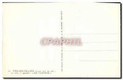 Villard-de-Lans (1.050 m) w lecie — Dzwonnica — wydawca A. Molinet, Grenoble — Rewers
