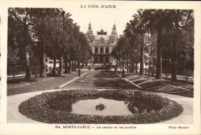 Monte-Carlo — Kasyno i ogrody — Foto Munier, n°354