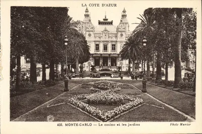 Monte-Carlo — Kasyno i ogrody — Foto Munier, n°402