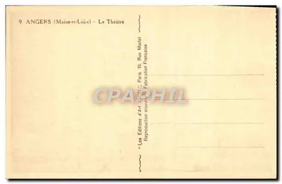 Angers (Maine-et-Loire) — Widok teatru — Wydawnictwo Art Avon — Rewers