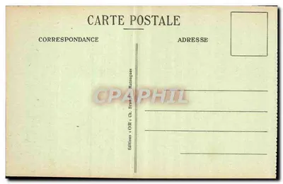 Reims — Interior da Catedral após os bombardeios — Éditions OR & Ch. Brune Matoungues, n°3 — Verso