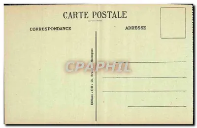 Reims — A Catedral bombardeada (versante norte) — Éditions OR, Ch. Brun Matoungues — Verso