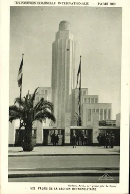 Palácio da Seção Metropolitana — Exposição Colonial Internacional — Paris 1931 — Audouul, Arq.