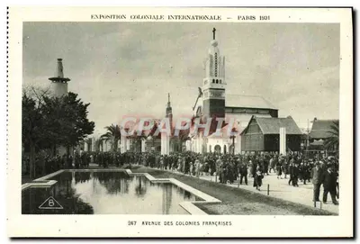 Avenida das Colônias Francesas — Exposição Colonial Internacional — Paris 1931 — Braun & Cie, Paris
