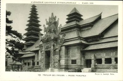 Pavilhão dos Países Baixos — Fachada Principal — Exposição Colonial Internacional — Paris 1931