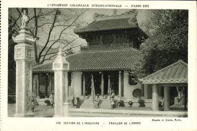 Pavilhão da Anam — Exposição Colonial Internacional — Paris 1931 — Blanche e Craste, Archs.