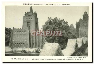 Palácio da A.O.F. — Exposição Colonial Internacional — Paris 1931 — G. Olivier & J. G. Lambert, Arq.