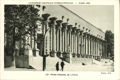 Palácio Principal da Itália — Exposição Colonial Internacional — Paris 1931 — Brasini, Arq.