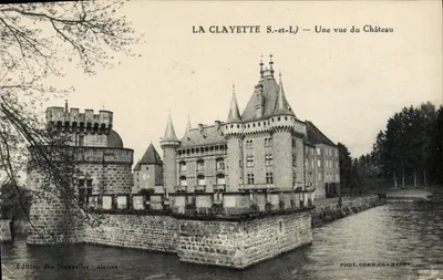 La Clayette S.-et-L. — Uma vista do Castelo — Edição das Novas Velosice