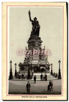 Estátua da República — Paris — editor: J. Billelès, Paris, n° 3883