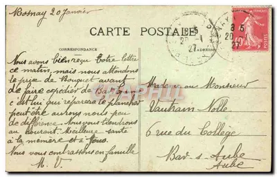 Rosnay-l'Hôpital (Aube) — Vue de la rue — Edit. A. Vautrain — Rewers