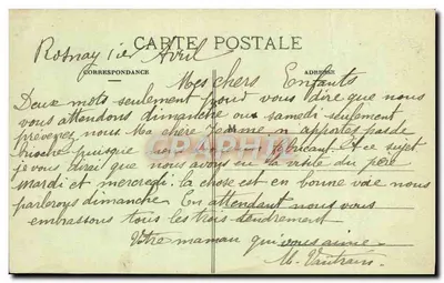 Rosnay-l'Hôpital (Aube) — La Place — La Mairie — Collection Vautrain — Rewers