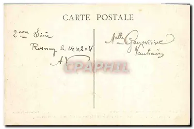 Rosnay-l'Hôpital (Aube) — Wnętrze kościoła (zabytek) — Ch. Granddidier, fotografie wyd. Troyes — Rewers