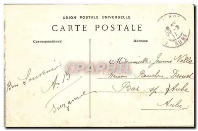 Rosnay-l'Hôpital (Aube) — O Castelo lado da Voire — Impr. L. Nicart, em Bar-sur-Seine — Verso