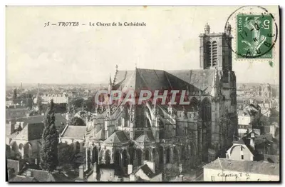 Troyes — Chevet katedry — Zbiór T.G.
