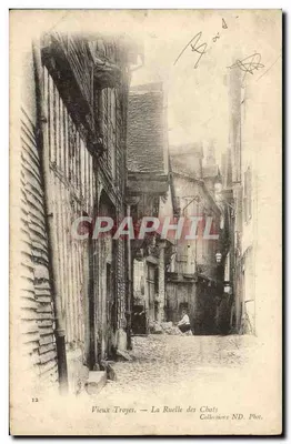 Stare Troyes — Ulica kotów — kolekcja ND. Fot.