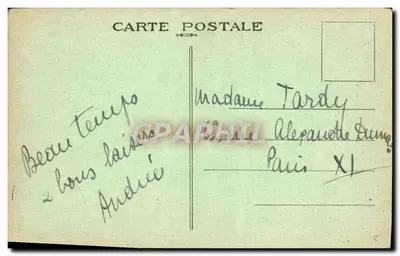 Troyes (Aube) — Widok z Traversin Pont des Callies — Ch. Grandjean — Rewers