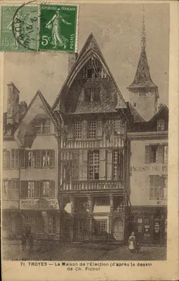 Troyes — Dom wyborczy (według rysunku Ch. Fichota) — Wyd. Ch. Gris