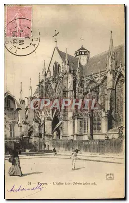Troyes - Kościół św. Urbana (strona południowa) — wydawca W. & C. DUMOLIER, nr 33