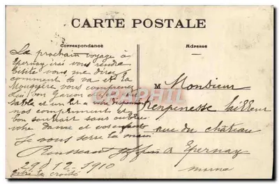 Bar-sur-Aube - Góra Ste-Germaine pod śniegiem (G. L.) — Rewers