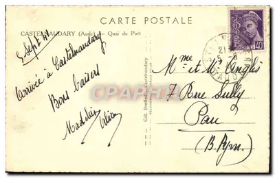 Castelnaudary — Przystań Portu — B. Brefeil — Rewers