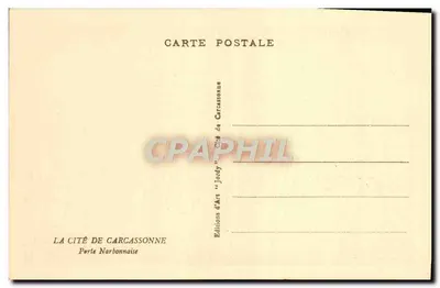 Porta Narbonnese — Carcassonne — Edizioni d'Arte 'Jordy' — Verso