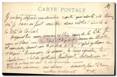 Cidade de Carcassonne — Basílica de São Nazário — G. Cazanov editor — Verso