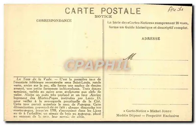 Carcassonne — Torre da Vade — Nota n°16 — Verso