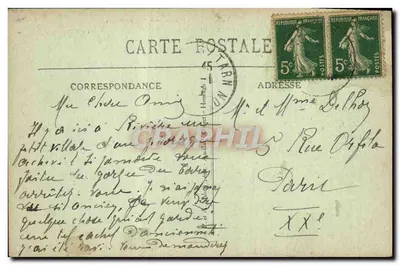 Gory Gorges du Lot — Entraygues-sur-Truyères do Estaing — Wydawca nieznany, nr serii 2028 — Rewers