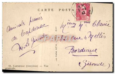 Capdenac (Aveyron) — Ogólny widok — Les Cartes A.P.A. - Alhi — Rewers