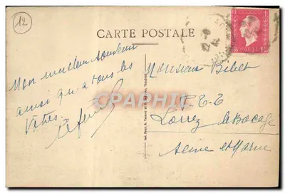 Cranzac — Interior da Igreja — Editor Ch. Puech, Cransac — Verso