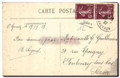 St-Geniez-d'Olt (Aveyron) — Sala dos Ilustres — Carel, editor — Verso