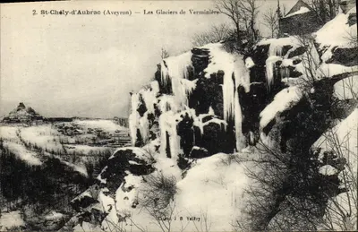 St-Choly-d'Aubrac (Aveyron) — Os Glaciares de Verminières — Editor J. B. Valbry