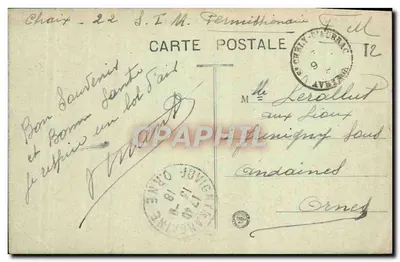 St-Choly-d'Aubrac (Aveyron) — Os Glaciares de Verminières — Editor J. B. Valbry — Verso